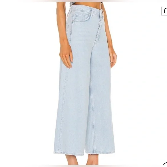 Free People Laundry Crop Wide Leg Jeans - Picture 2 of 7